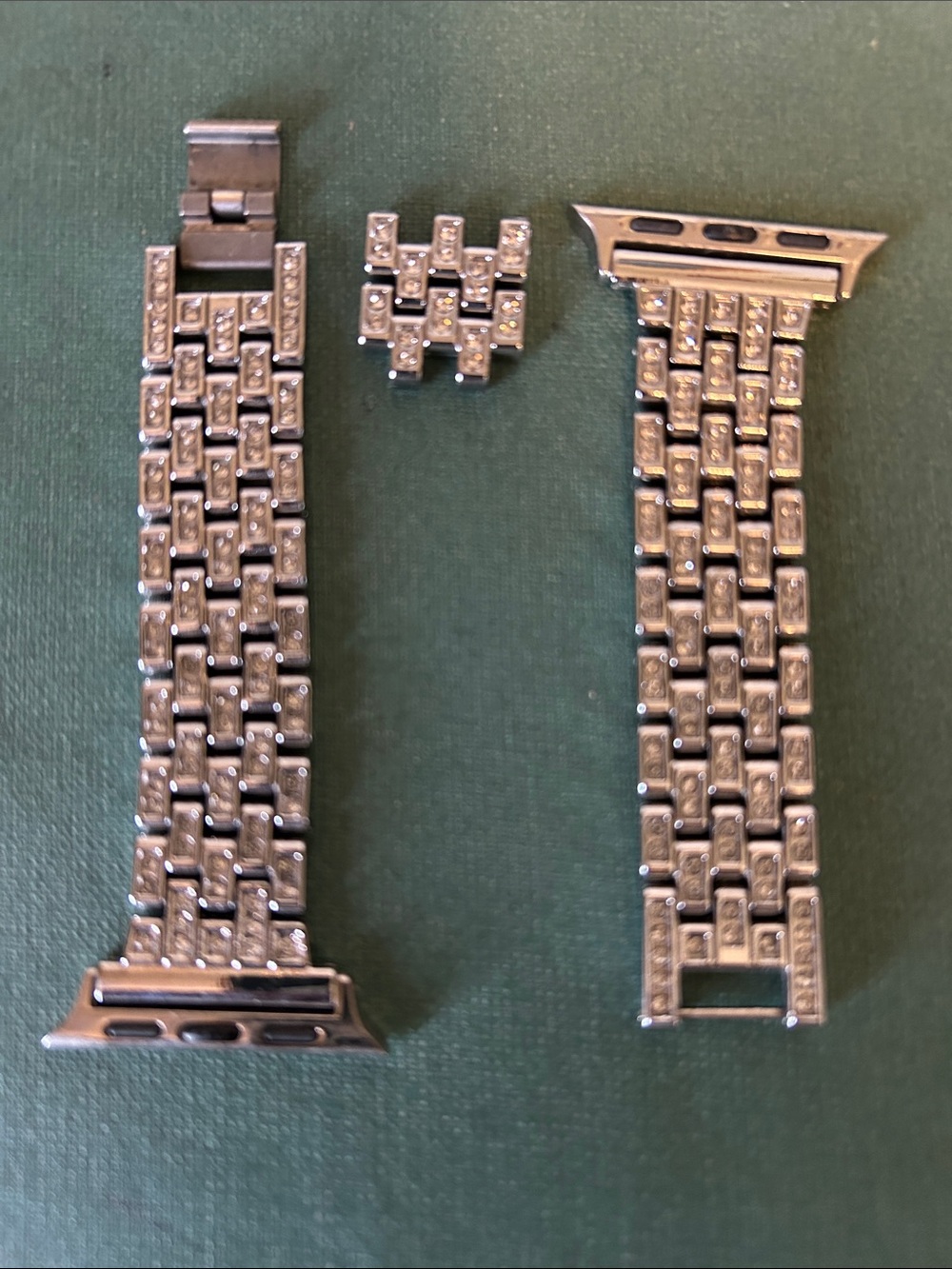 Watch jewelry Silver Crystal Link Bracelet Apple Watch Band